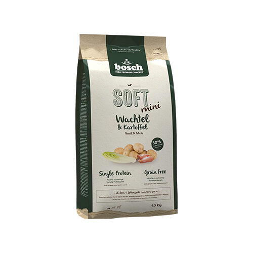 Bosch SOFT Mini Trockenfutter - Wachtel & Kartoffel - 1 kg