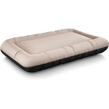 Knuffelwuff Wasserfestes In und Outdoor Hundebett Lucky Color Edition aus Nylongewebe beige XL