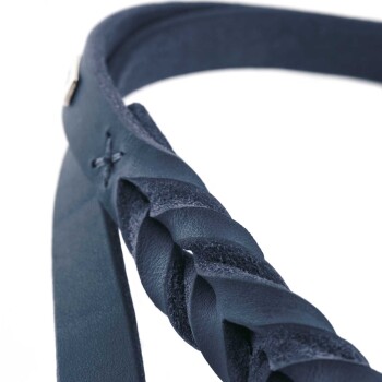 Hunter Verstellbare Führleine Solid Education dunkelbraun 1,3 cm, 2,5 m