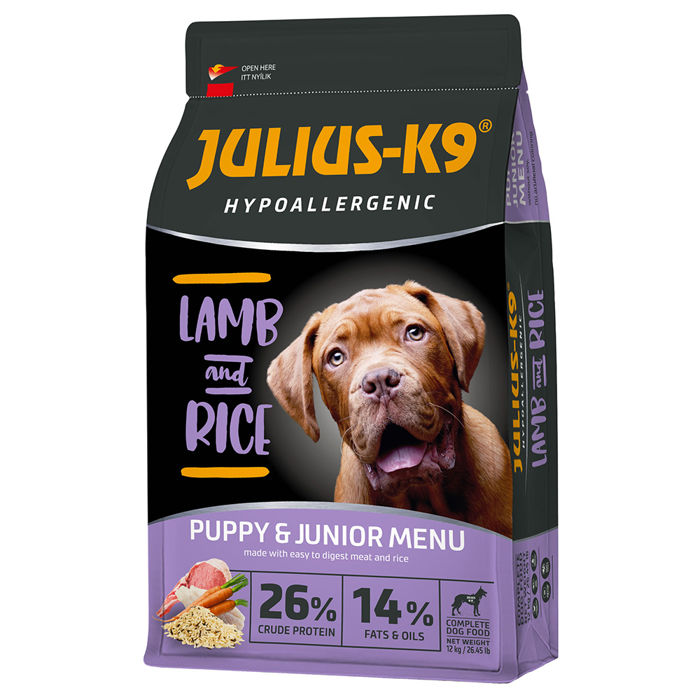JULIUS-K9 High Premium Puppy & Junior Hypoallergenic Lamm - 12 kg