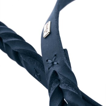 Hunter Verstellbare Führleine Solid Education cognac 1,3 cm, 2 m